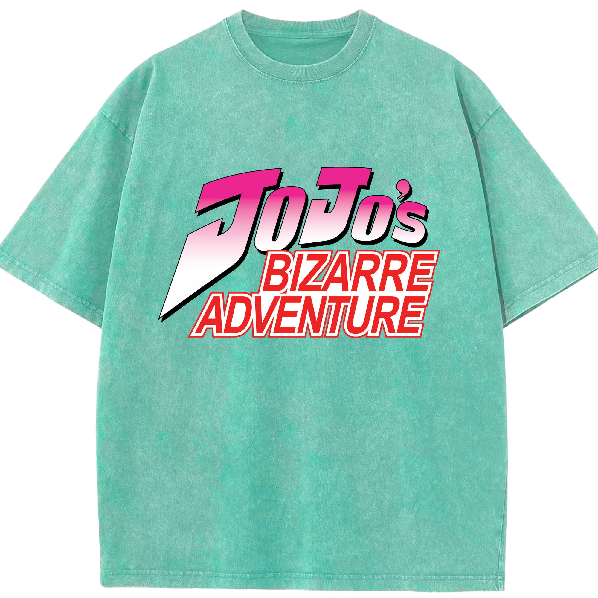 （画像用） ジョジョの奇妙な冒険 JoJo's Bizarre Adventure 綿100% ヴィンテージ風 半袖Tシャツ（フロントプリント）